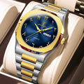 Reloj militar POEDAGAR para hombre, resistente al agua, calendario semanal de lujo, reloj de pulsera para hombre, relojes de cuarzo de acero inoxidable a la moda para hombre