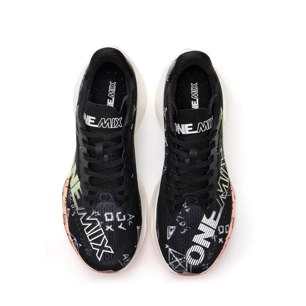 ONEMIX Zapatillas de Running y Entrenamiento con Placa de Carbono de Nylon para Hombre, Amortiguación Completa, Zapatillas Deportivas con Placa de Carbono para Caminar
