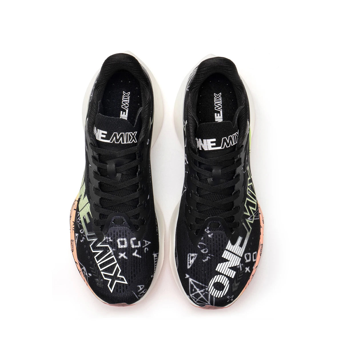 ONEMIX Zapatillas de Running y Entrenamiento con Placa de Carbono de Nylon para Hombre, Amortiguación Completa, Zapatillas Deportivas con Placa de Carbono para Caminar