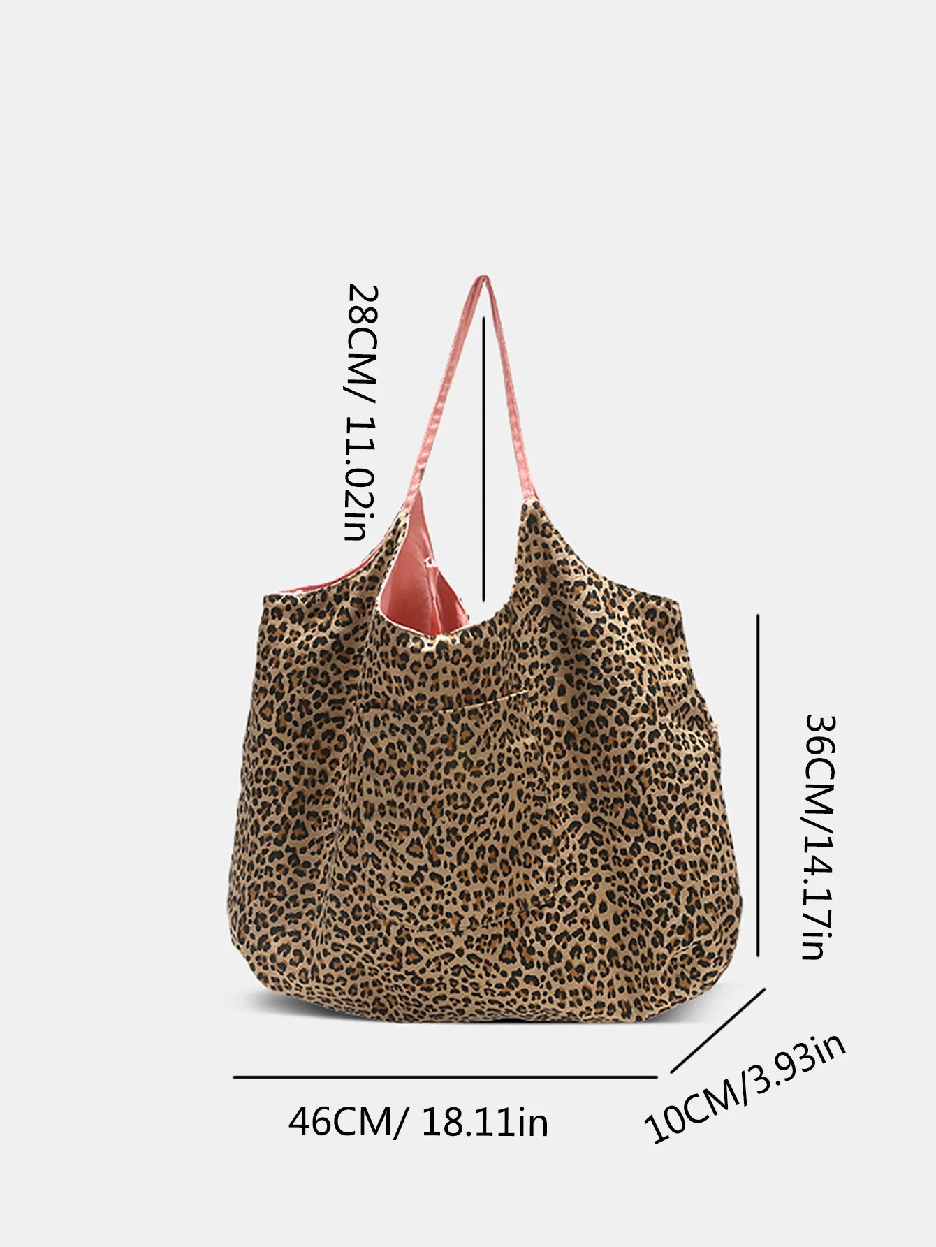 Bolso de Hombro Doble para Mujer, Diseño Moderno con Estampado de Puntos, Estilo Coreano de Primavera/Verano, Color Rosa, Moda Urbana