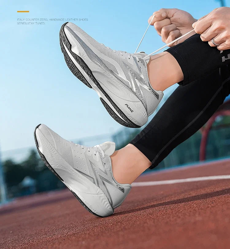Zapatos deportivos informales y cómodos para hombre, de color sólido, resistentes al desgaste, transpirables y fáciles de llevar, antideslizantes
