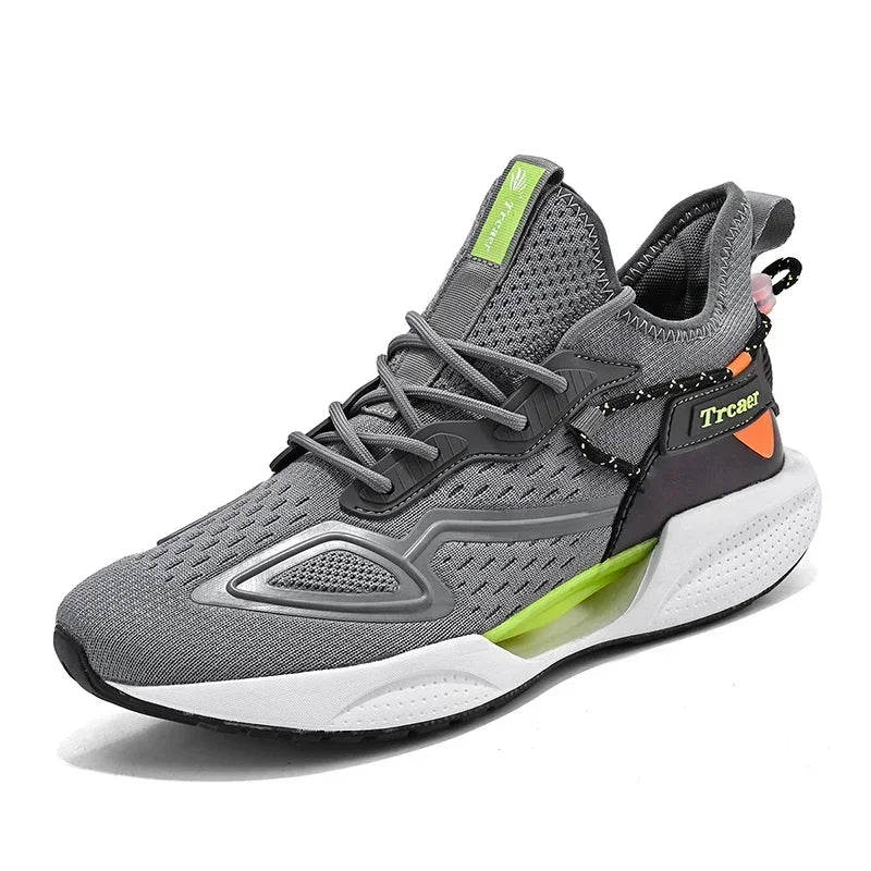 Zapatillas de deporte para hombre, zapatillas para correr de alta calidad con zapato de palomitas de maíz, cómodas zapatillas Unisex para correr, caminar, tenis informales, transpirables y ligeras