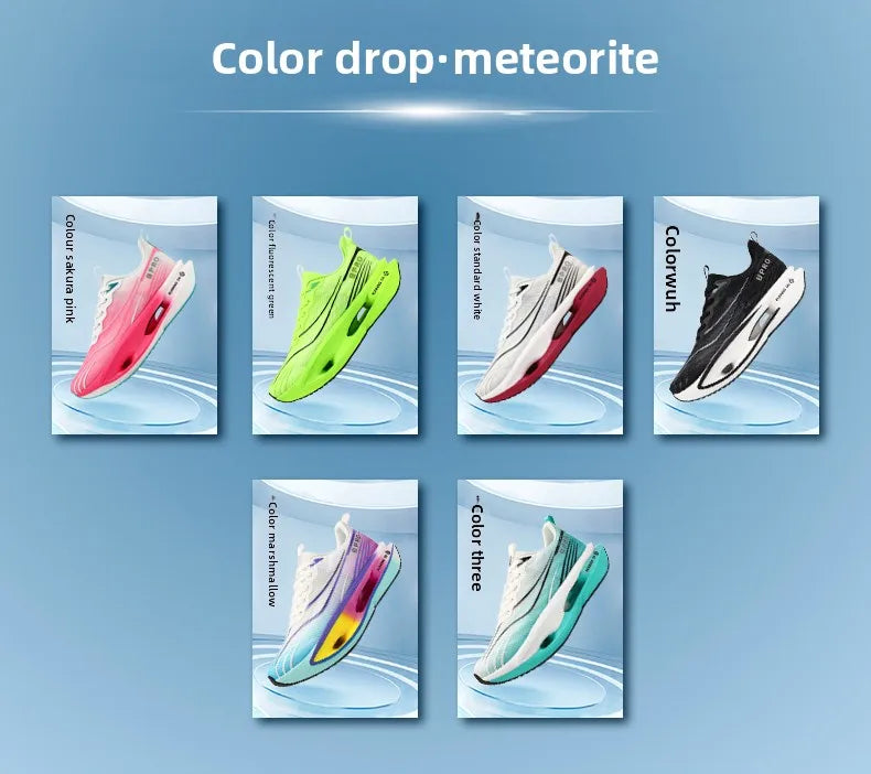    Zapatillas de Running Marathon para Hombre, con Placa de Carbono, Casuales, Transpirables, para Tenis, Deportivas, Ligeras, para Mujer
