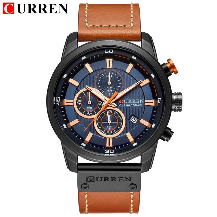 Reloj de Pulsera CURREN 8291 para Hombre, Cronógrafo de Cuarzo, Estilo Casual, Deportivo, Militar, de Moda, para Caballero