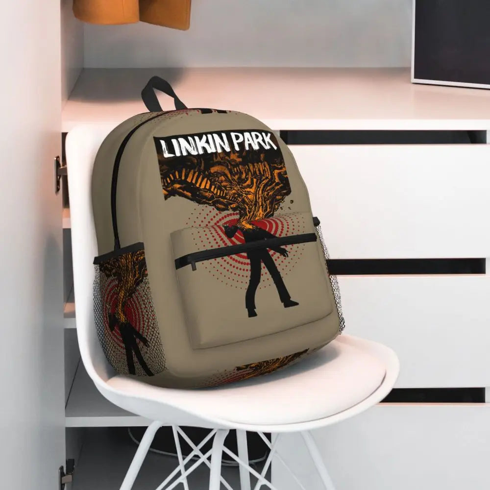 L-Linkin-S P-Park-S Band Mochila para estudiantes Mochila escolar Mochila de viaje para senderismo para niños y niñas Mochila de moda Bolsos de hombro
