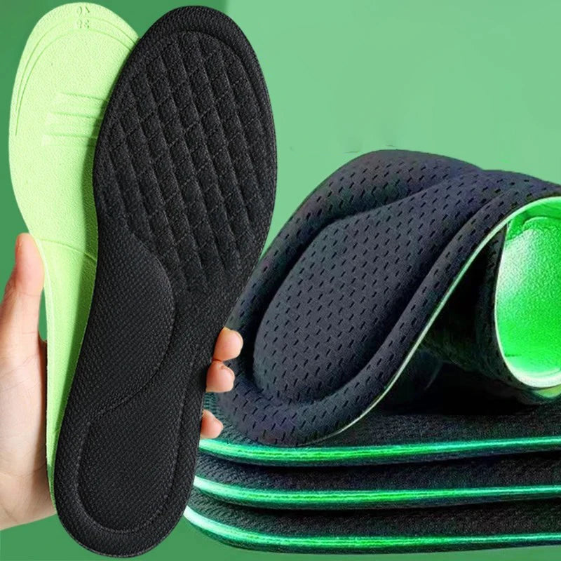 Plantillas ortopédicas de espuma viscoelástica suave, plantillas desodorantes negras para zapatos deportivos, absorbe el sudor, accesorios antibacterianos para zapatos, 2/10 Uds.