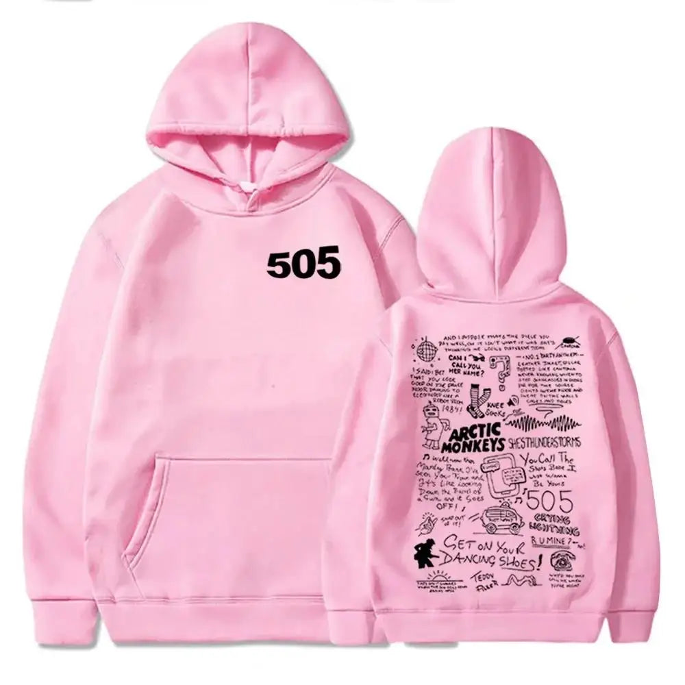 505 Sudadera con capucha Arctic Monkeys Música Sudadera con capucha Arctic Monkeys Merch Regalo para Arctic Monkeys Fan Jersey Tops Streetwear Unisex