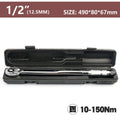 Llave dinamométrica 1/2 3/8 1/4, accionamiento cuadrado, llave de trinquete ajustable de alta precisión, herramienta automotriz profesional para bicicleta