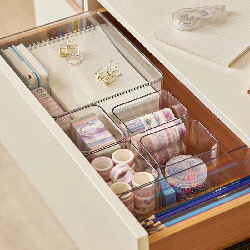 Premium Crystal Clear Desk & Vanity Organizer