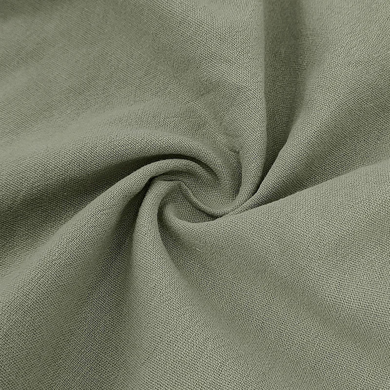 Camisa POLO de manga corta de lino y algodón de alta calidad para hombre, camisa informal holgada y cómoda, camisetas de verano con botones y cuello vuelto