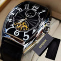 Relojes mecánicos automáticos para hombre, reloj de pulsera con esqueleto de Tourbillon, luminoso, de lujo