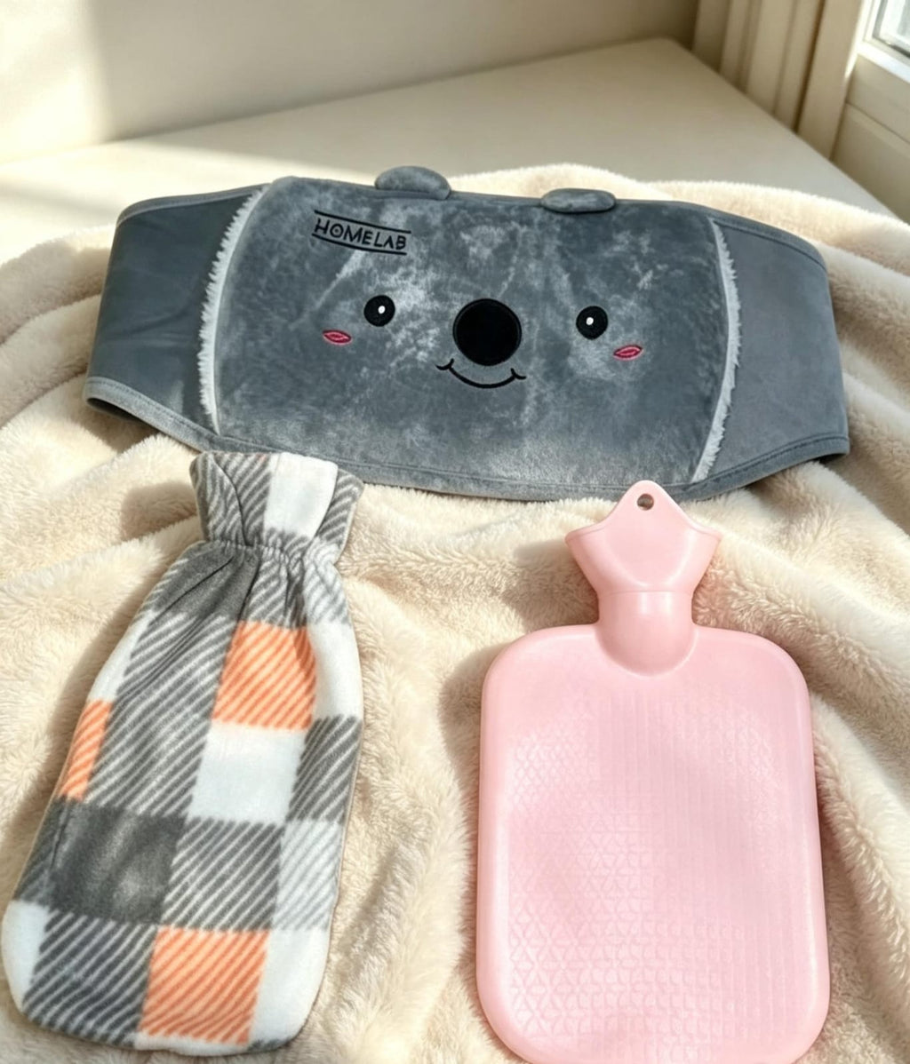 Hot Water Bottle Belt Three-piece Set