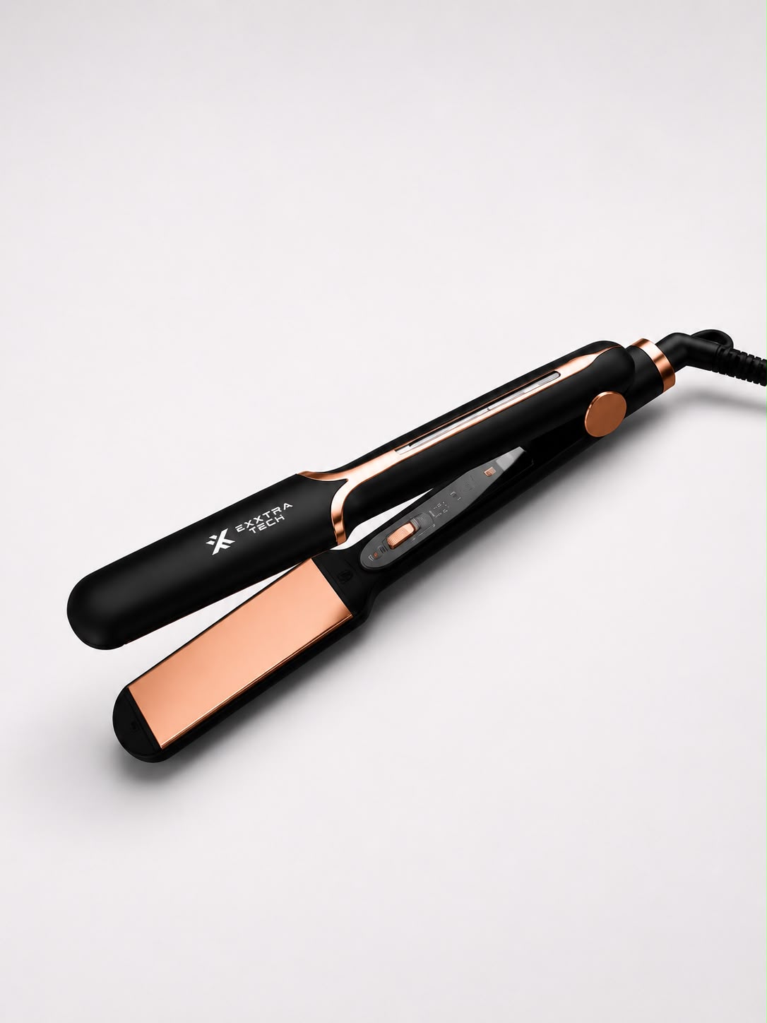 Plancha de Pelo Profesional – Placas Cerámicas, 220V, 4 Temperaturas, Cable 360°